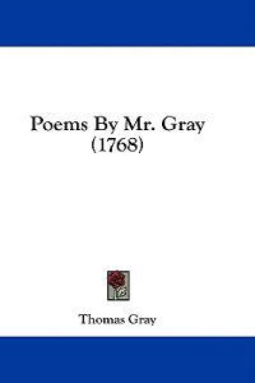 Poems By Mr. Gray (1768)