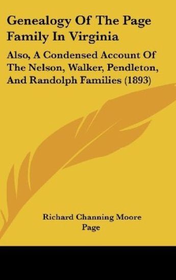 Genealogy Of The Page Family In Virginia