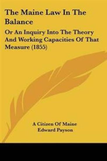 Maine Law In The Balance