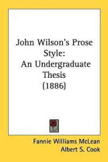 John Wilson's Prose Style