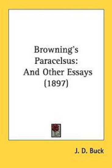 Browning's Paracelsus