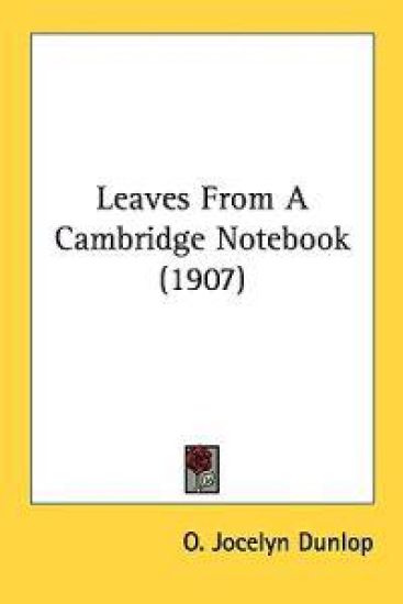 Leaves from a Cambridge Notebook