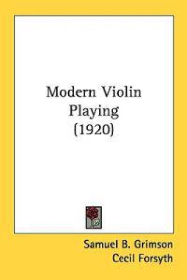 Modern Violin Playing