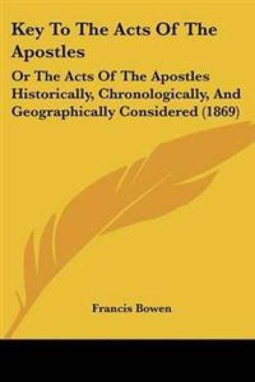 Key To The Acts Of The Apostles