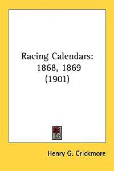Racing Calendars, 1868-1869