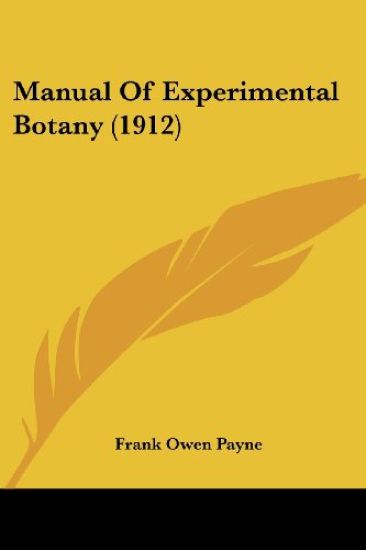 Manual of Experimental Botany