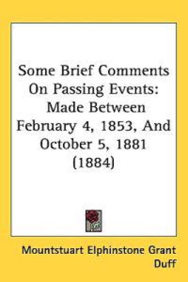 Some Brief Comments on Passing Events