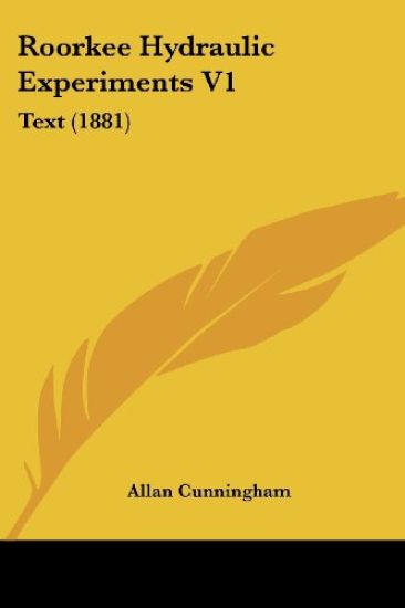 Roorkee Hydraulic Experiments