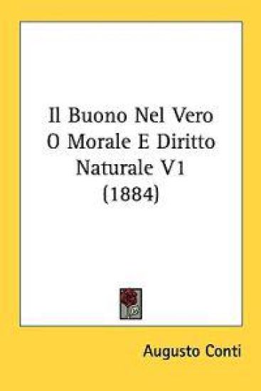 Il Buono Nel Vero O Morale E Diritto Naturale