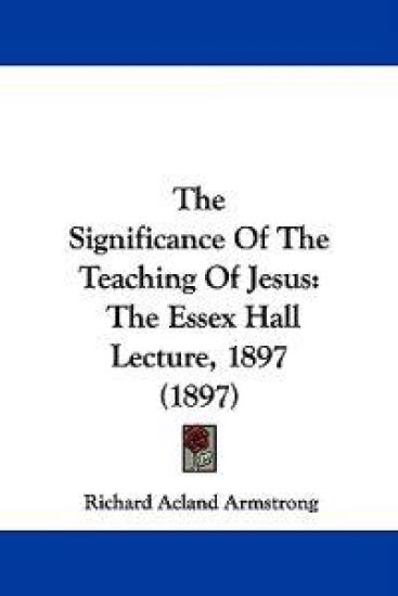 The Significance Of The Teaching Of Jesus
