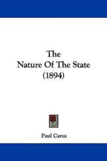 The Nature Of The State (1894)