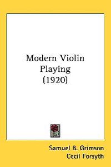 Modern Violin Playing