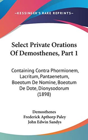 Select Private Orations of Demosthenes