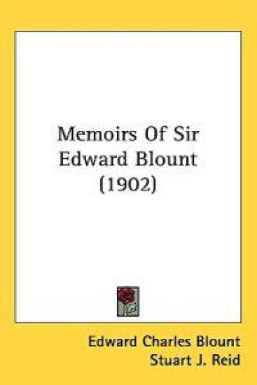 Memoirs of Sir Edward Blount