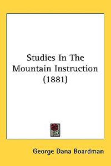 Studies in the Mountain Instruction