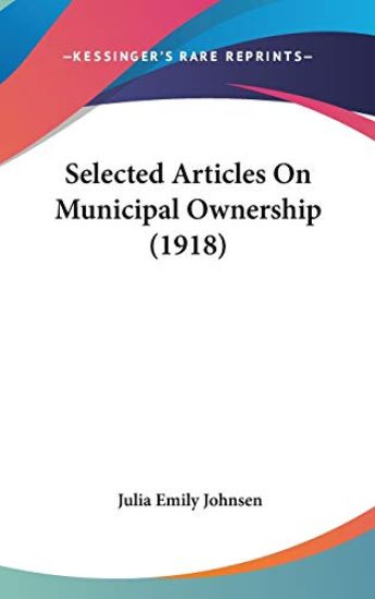Selected Articles on Municipal Ownership