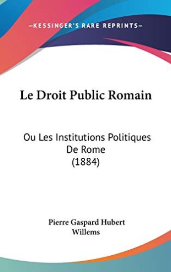 Le Droit Public Romain