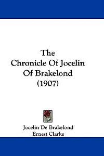The Chronicle Of Jocelin Of Brakelond (1907)
