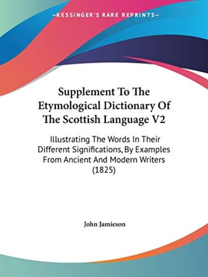 Supplement to the Etymological Dictionary of the Scottish Language