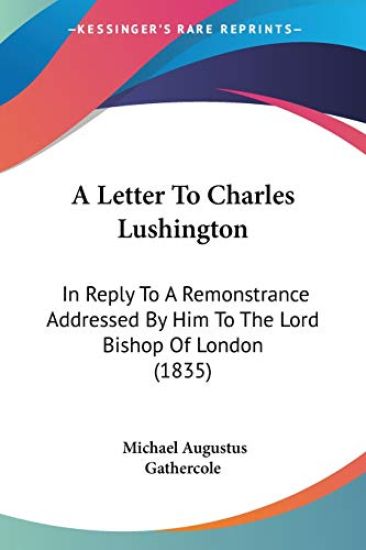 Letter To Charles Lushington