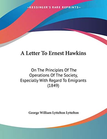 A Letter to Ernest Hawkins