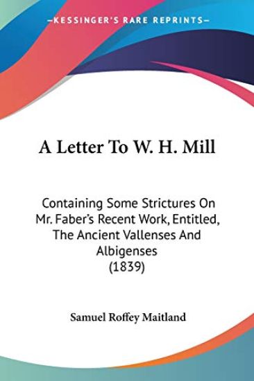 Letter To W. H. Mill