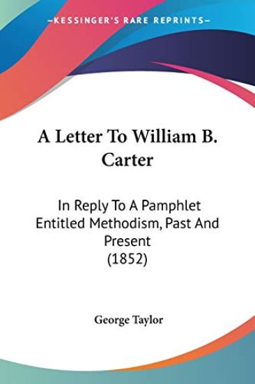 Letter To William B. Carter