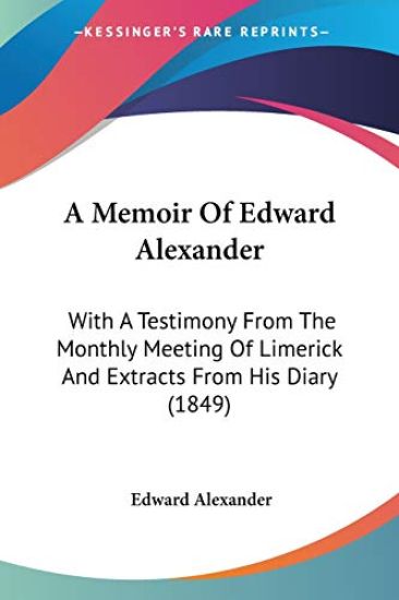 Memoir Of Edward Alexander