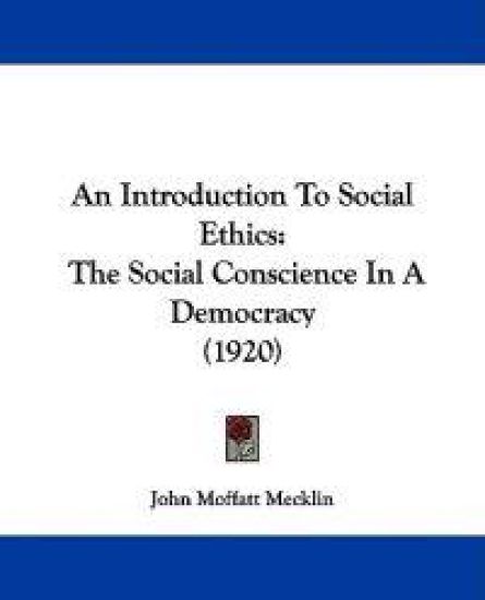 An Introduction to Social Ethics