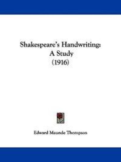 Shakespeare's Handwriting