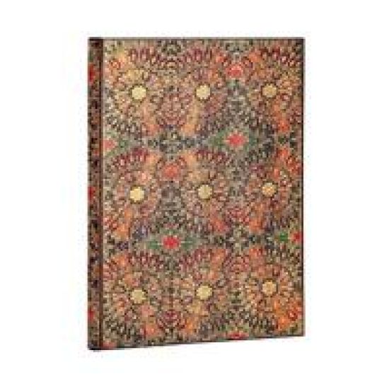 Paperblanks Fire Flowers Hardcover Grande Unlined Elastic Band Closure 128 Pg 120 GSM