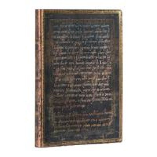 Michelangelo, Handwriting (Embellished Manuscripts Collection) Midi Lined Softcover Flexi Journal (Elastic Band Closure)