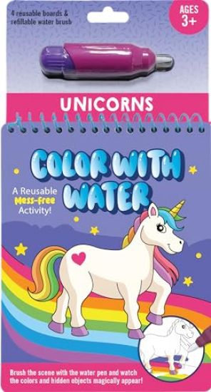 Color With Water - Unicorns (Includes Mess Free Water Pen)