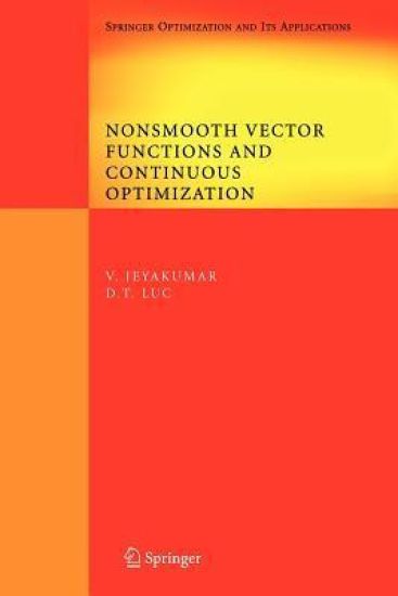 Nonsmooth Vector Functions and Continuous Optimization
