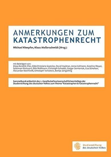 Anmerkungen Zum Katastrophenrecht