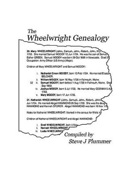 The Wheelwright Genealogy