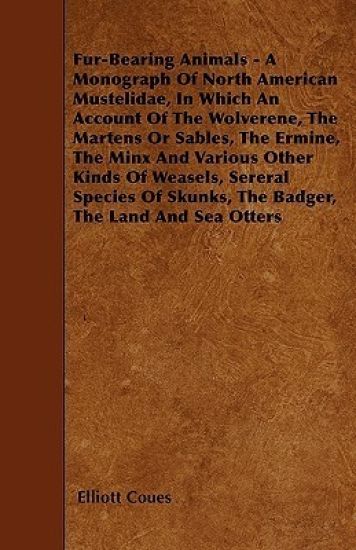 Fur-Bearing Animals - A Monograph Of North American Mustelidae, In Which An Account Of The Wolverene, The Martens Or Sables, The Ermine, The Minx And Various Other Kinds Of Weasels, Sereral Species Of Skunks, The Badger, The Land And Sea Otters