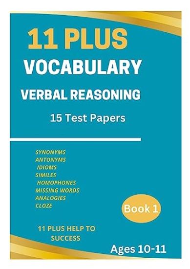 11 Plus Vocabulary Verbal Reasoning Book