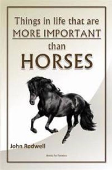 Things in Life That are More Important Than Horses