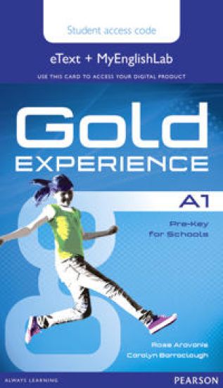 Gold Experience A1 eTextMyEnglishLab Student Access Card