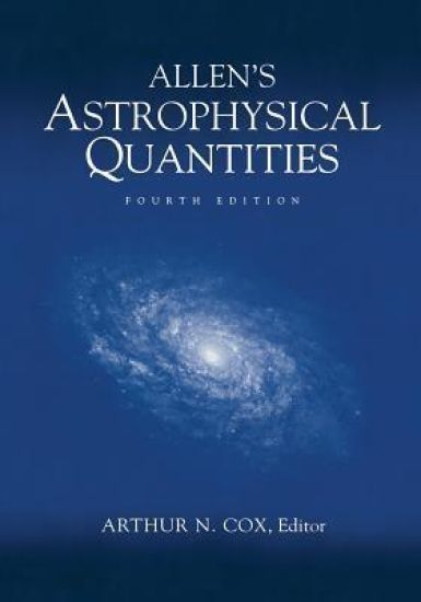 Allen’s Astrophysical Quantities
