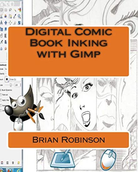 Digital Comic Book Inking with Gimp