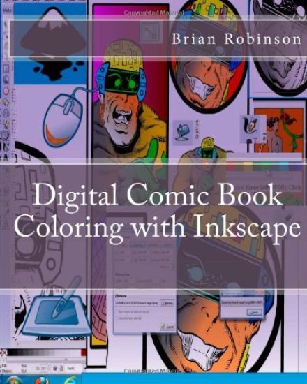 Digital Comic Book Coloring with Inkscape