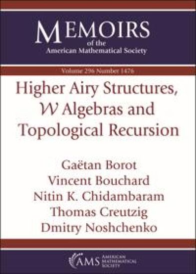 Higher Airy Structures, $\mathcal {W}$ Algebras and Topological Recursion
