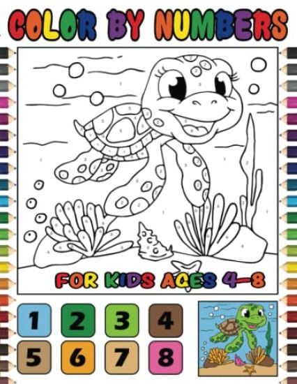 Color by Numbers for Kids Ages 4-8