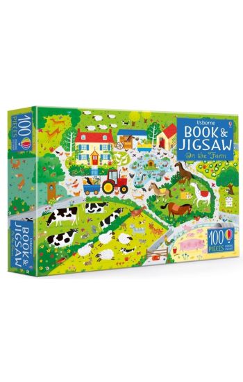 Usborne Book and Jigsaw On the Farm