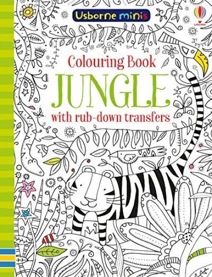 Colouring Book Jungle with Rub Downs