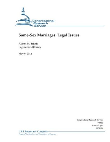 Same-Sex Marriages: Legal Issues