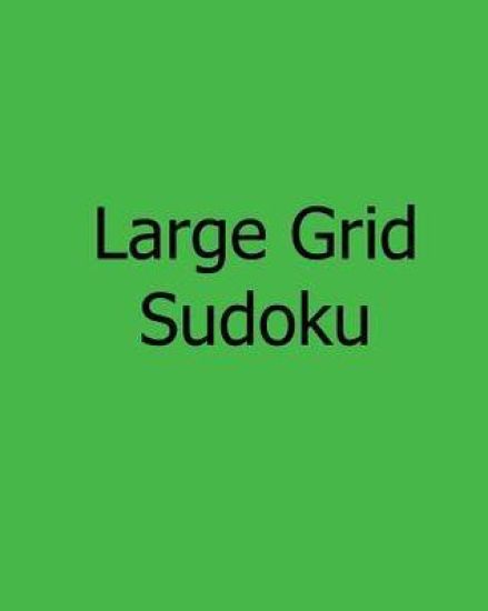 Large Grid Sudoku: Level 1: Large Print Sudoku Puzzles