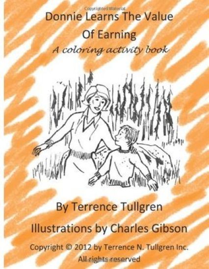 Donnie Learns The Value of Earning: A Coloring Activity Book